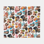 カスタム写真カモフモダンラージ フリースブランケット (正面(横))