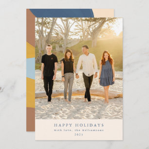 カスタム写真カラフルユニーク抽象芸術ポートレート シーズンカード