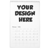 カスタム写真カレンダーパーソナライズされた – 家族のプレゼント カレンダー (2月 2026)