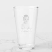 カスタム写真ガラス、フォトカップ |母、写真 タンブラーグラス (裏面)