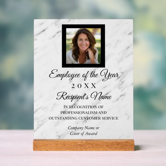 カスタム写真ギフト企業のアクリル製トロフィプラーク アクリルサイン (ニュートラル)