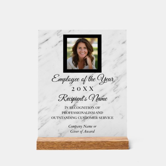 カスタム写真ギフト企業のアクリル製トロフィプラーク アクリルサイン (正面)