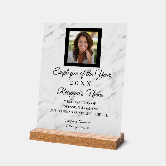 カスタム写真ギフト企業のアクリル製トロフィプラーク アクリルサイン (傾斜)