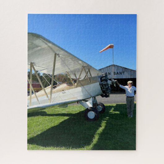 カスタム写真ギフト、航空、パイロット、クール ジグソーパズル (縦)