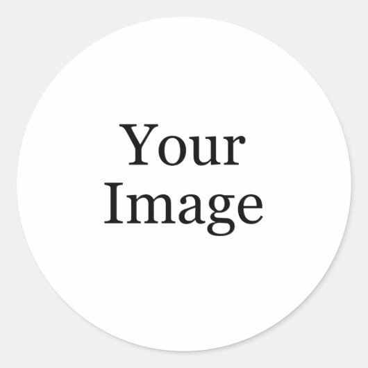 カスタム写真クラシック丸ステッカー ラウンドシール (正面)