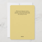 カスタム写真クリスマスアールヌーボー花柄 シーズンカード (裏面)