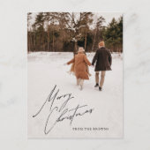 カスタム写真クリスマスカードパーソナライズされたはがき シーズンポストカード (正面)