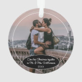 カスタム写真クリスマスクラシック2025パーソナライズされた年 オーナメント (裏面)