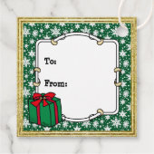 カスタム写真クリスマスサンタハットペットホホホホホ フェイバータグ (裏面)