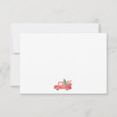 カスタム写真クリスマスホリデー引越し告知 招待状 (裏面)