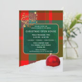 カスタム写真クリスマスホリデー招待状またはカード 招待状 (スタンド正面)