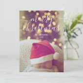 カスタム写真クリスマス シーズンカード (スタンド正面)