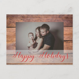 カスタム写真クリスマス シーズンポストカード