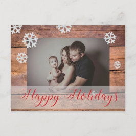 カスタム写真クリスマス シーズンポストカード