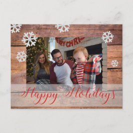 カスタム写真クリスマス シーズンポストカード