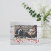 カスタム写真クリスマス シーズンポストカード (スタンド正面)