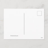 カスタム写真クリスマス シーズンポストカード (裏面)