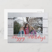 カスタム写真クリスマス シーズンポストカード (正面/裏面)