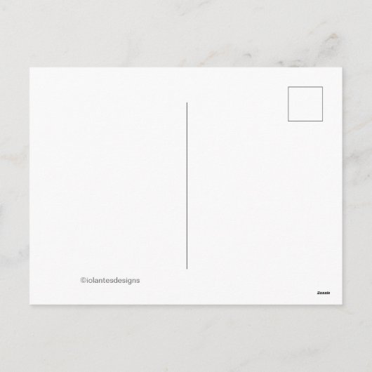 カスタム写真クリスマス シーズンポストカード (裏面)