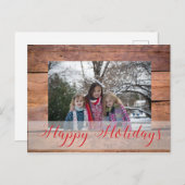 カスタム写真クリスマス シーズンポストカード (正面/裏面)