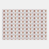 カスタム写真クリスマス ラッピングペーパーシート (正面3)