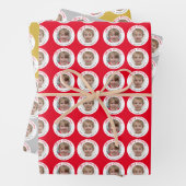 カスタム写真クリスマス ラッピングペーパーシート (インサイチュ)