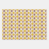 カスタム写真クリスマス ラッピングペーパーシート (正面3)