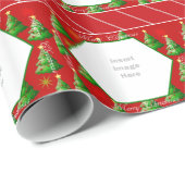カスタム写真クリスマス ラッピングペーパー (ロールコーナー)