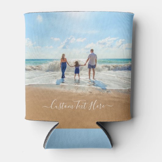 カスタム写真クーラーボックスお客様の写真と文字 缶クーラー (正面)