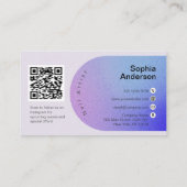 カスタム写真グリッターきらめく爪、 ネイル美しいサロン 名刺 (裏面)