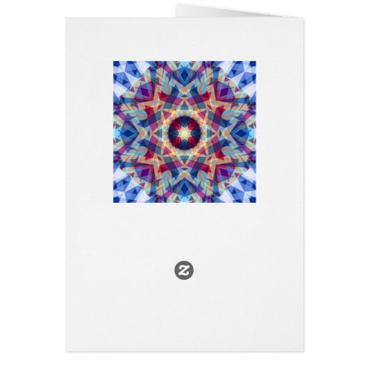 カスタム写真グリーティングブルースタークリスマスカード (裏面)