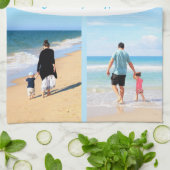 カスタム写真コラージュのキッチンタオル キッチンタオル (折り畳み)