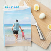 カスタム写真コラージュのキッチンタオル キッチンタオル (四つ折り)