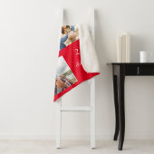 カスタム写真コラージュの結婚ラブレッド シェルパブランケット (インサイチュ)