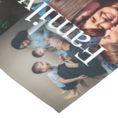 カスタム写真コラージュファミリー名14家族写真 ショートテーブルランナー (コーナー)