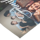 カスタム写真コラージュファミリー名14家族写真  ショートテーブルランナー (コーナー)