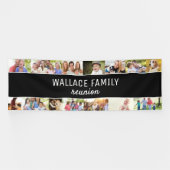 カスタム写真コラージュ名ファミリー懇親会バナー 横断幕 (横)