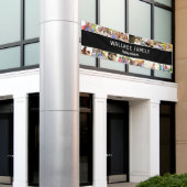 カスタム写真コラージュ名ファミリー懇親会バナー 横断幕 (ビルの外側)