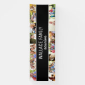 カスタム写真コラージュ名ファミリー懇親会バナー 横断幕 (縦)