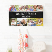 カスタム写真コラージュ名家族懇親会 横断幕 (インサイチュ)