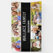 カスタム写真コラージュ名家族懇親会 横断幕 (縦)