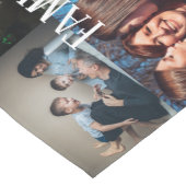 カスタム写真コラージュ名家族14枚の写真 ショートテーブルランナー (コーナー)