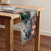 カスタム写真コラージュ名家族14枚の写真 ショートテーブルランナー (インサイチュ)