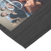 カスタム写真コラージュ名家族14枚の写真 ショートテーブルランナー (コーナー)