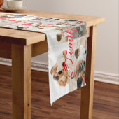 カスタム写真コラージュ名家族14枚の写真 ショートテーブルランナー (インサイチュ)