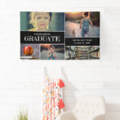 カスタム写真コラージュ幼稚園卒業 横断幕 (インサイチュ)