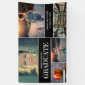 カスタム写真コラージュ幼稚園卒業 横断幕 (縦)