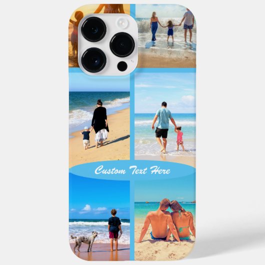 カスタム写真コラージュ文字ご家族の写真ギフト Case-Mate iPhoneケース (裏面)