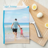 カスタム写真コラージュ文字キッチンタオルあなたの写真 キッチンタオル (四つ折り)