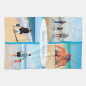 カスタム写真コラージュ文字キッチンタオルあなたの写真 キッチンタオル (横)